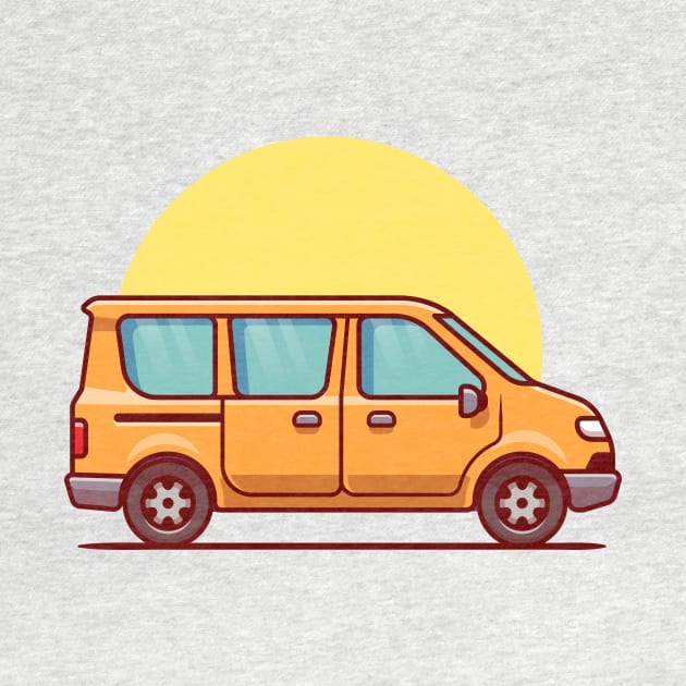 Van Car Cartoon Illustration by Catalyst Labs